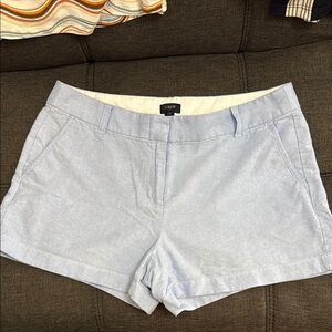 J. Crew Blue Bermuda Shorts Tailored Lightweight Cotton